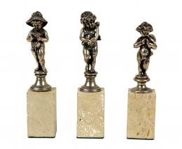746 - TRES FIGURAS EN PLATA ULTIMO TERCIO DEL S.XX