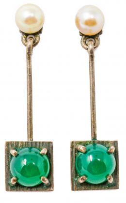 155 - PENDIENTES LARGOS DE PLATA