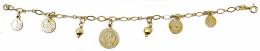 176 - PULSERA DE PLATA CON COLGANTES