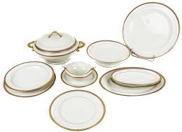 514 - VAJILLA EN PORCELANA  DE LIMOGES PARA 10 SERVICIOS