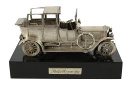 666 - COCHE ANTIGUO EN MINIATURA DE PLATA