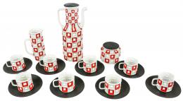 470 - JUEGO DE CAFÉ EN PORCELANA AÑOS 60