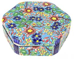 446 - CAJA EN PORCELANA  DE ESTILO ART DECÓ