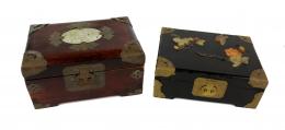 418 - PAREJA DE CAJAS JOYERO CHINAS ULTIMO TERCIO S.XX