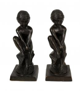 815 - DOS FIGURAS EN BRONCE DEL ULTIMO TERCIO DEL S.XX