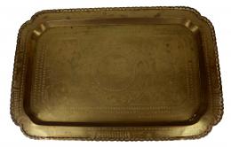 382 - BANDEJA ORIENTAL DE BRONCE