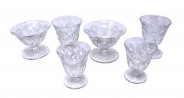 24 - CONJUNTO DE COPAS EN CRISTAL TALLADO