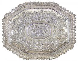 715 - GRAN BANDEJA DECORATIVA EN PLATA