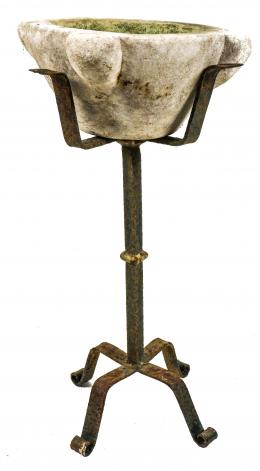 924 - MORTERO DE MARMOL DE FINALES DEL S. XIX.