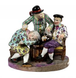 403 - "BORRACHOS" FIGURA EN PORCELANA "MEISEN"
