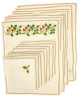 756 - CONJUNTO 8 INDIVIDUALES CON SERVILLETAS