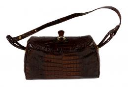 742 - BOLSO EN PIEL DE COCODRILO