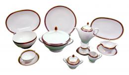 490 - VAJILLA EN PORCELANA ALEMANA PARA 12 SERVICIOS