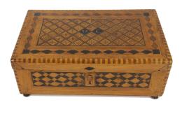852 - CAJA JOYERO EN MADERA DE FINALES DEL S.XIX