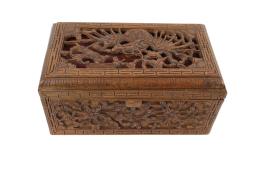 376 - CAJA ORIENTAL EN MADERA