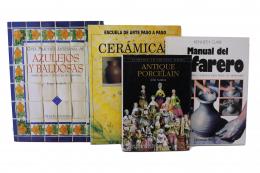 456 - LOTE DE LIBROS VARIADOS SOBRE CERÁMICA