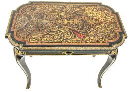 325 - MESA FRANCESA DE ESTILO BOULLE