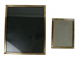 687 - DOS MARCOS PORTAFOTOS EN PLATA