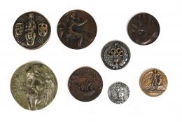 372 - COLECCION DE MEDALLAS  EN BRONCE