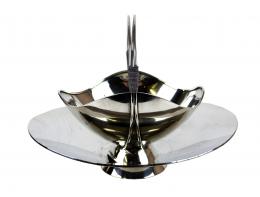 685 - DOS CENTROS DE MESA EN PLATA