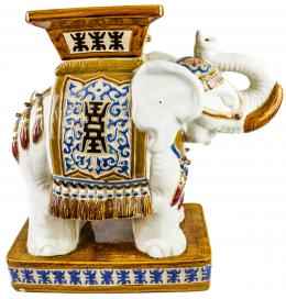 419 - PEANA ORIENTAL EN CERAMICA DEL ULTIMO TERCIO DEL S.XX