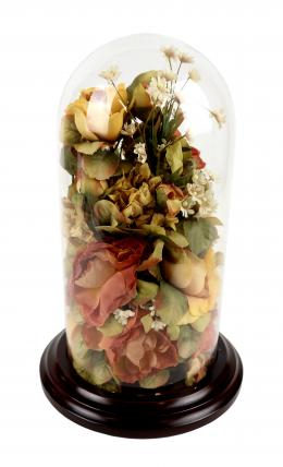 966 - URNA DECORATIVA EN CRISTAL