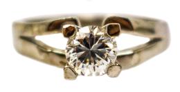 77 - ANILLO PLATA CON CIRCONITA