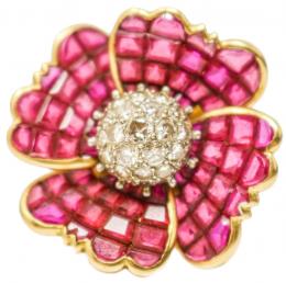 71 - ANILLO FLOR DE LOS AÑOS 40