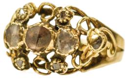 160 - SORTIJA DE DIAMANTES DEL S.XIX
