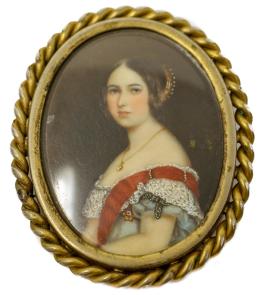 93 - BROCHE MINIATURA DE FINALES DEL S.XIX
