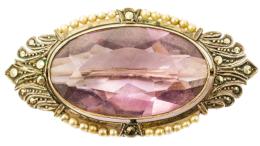 92 - BROCHE NOUCENTISTA CON AMATISTA
