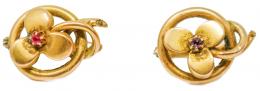 148 - PENDIENTES DE TREBOL DEL S.XIX