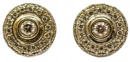 151 - PENDIENTES ROSETÓN CON BRILLANTES