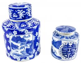 397 - DOS TARROS DE ESTILO ORIENTAL