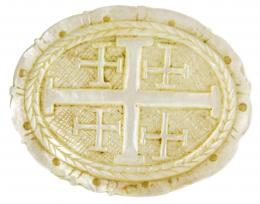 946 - PLACA DE NACAR DE DEVOCIONARIO DEL S.XIX