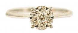 78 - ANILLO ROSETÓN CON BRILLANTES