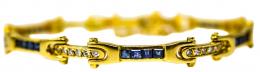 169 - PULSERA CON ZAFIROS Y BRILLANTES