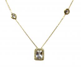 106 - COLGANTE ROSETÓN CON  SWAROVSKI