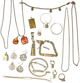 185 - LOTE DE JOYERÍA DE PLATA