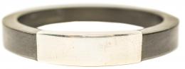 178 - PULSERA ESCLAVA DE ÉBANO Y PLATA