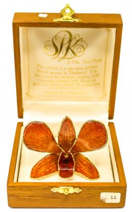 183 - BROCHE ORQUIDEA DE TAILANDIA
