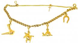 168 - PULSERA CON COLGANTES