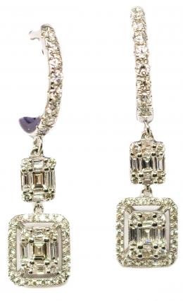 154 - PENDIENTES LARGOS CON DOBLE ROSTEÓN
