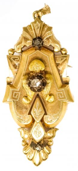 75 - BROCHE COLGANTE ALFONSINO DEL S.XIX