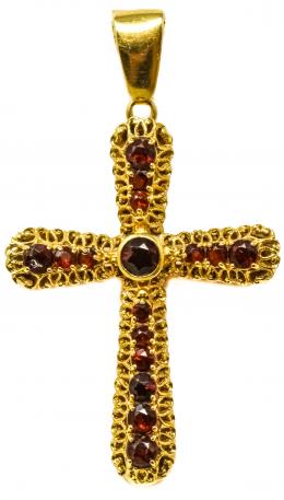 101 - CRUZ COLGANTE CON GRANATES