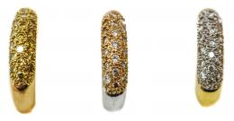 176 - TRES ANILLOS CON BRILLANTES