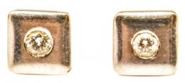 142 - PENDIENTES SOLITARIO CON BRILLANTE