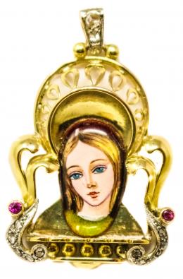 118 - MEDALLA DEVOCIONARIO AÑOS 40