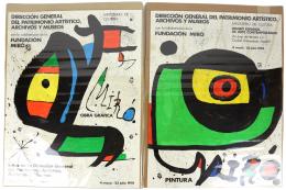 277 - DOS CARTELES DE EXPOSICIÓN DE JOAN MIRO