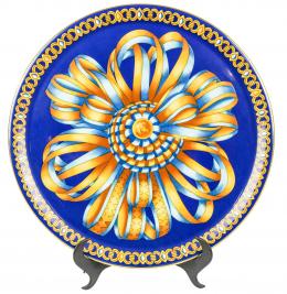 486 - PLATO PASTELERO EN PORCELANA "HERMES"